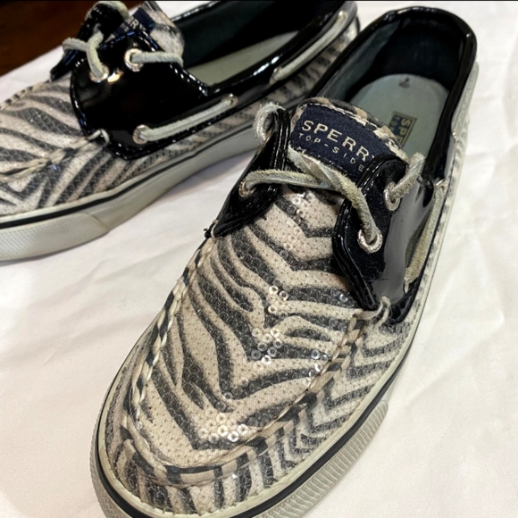 Sperry top-sider zebra sequined shoes - Picture 1 of 6
